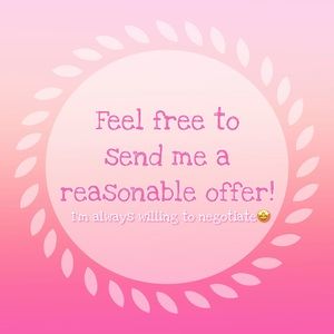 Accepting all reasonable offers!